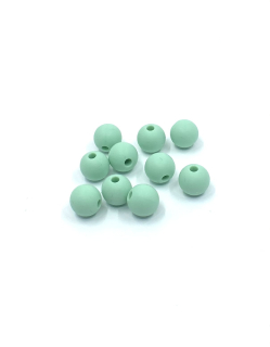 Silikonový korálek 9 mm mint BJ