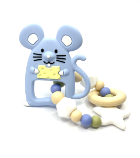 Náramek s myškou - modrý