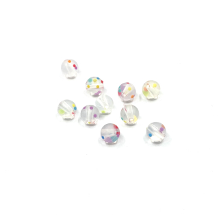 Silikonový korálek 9 mm s drobením