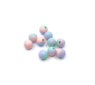 Silikonový korálek 9 mm tie dye